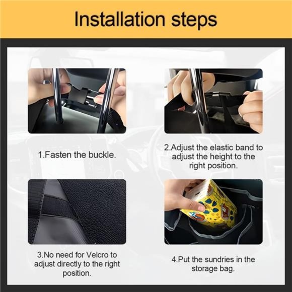 Car Trunk Organizer and Storage, Backseat Hanging Organizer for SUV, Truck - Picture 5 of 7